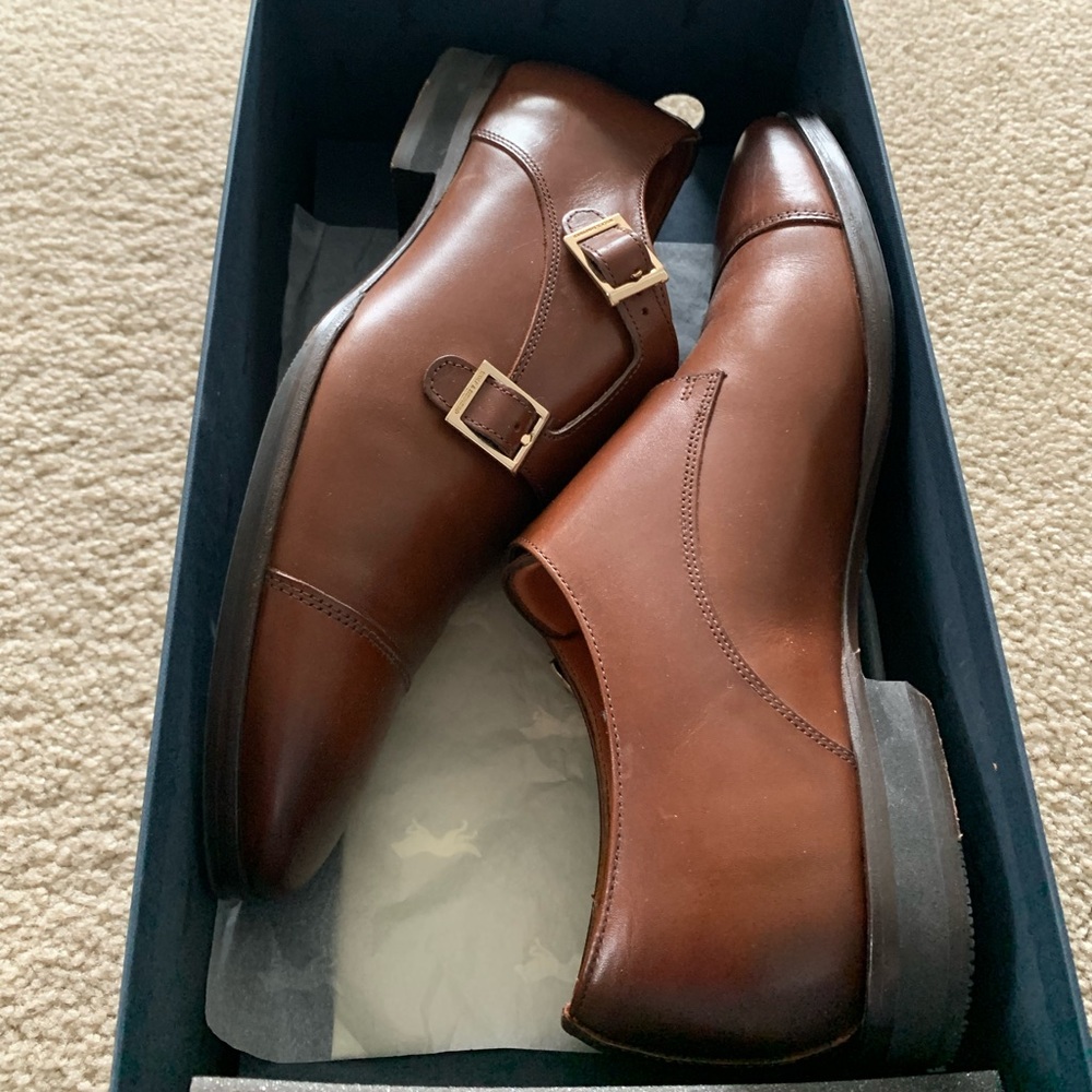 Wolf & Sheppard double monk strap shoes